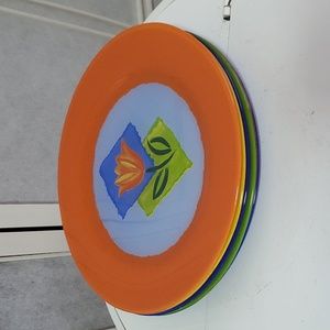 Set of 6 Arcoroc France Translucent Tulip 🌷 Dinner Plates